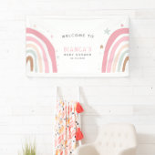 Welkom Magical Rainbow Baby shower Spandoek (Insitu)
