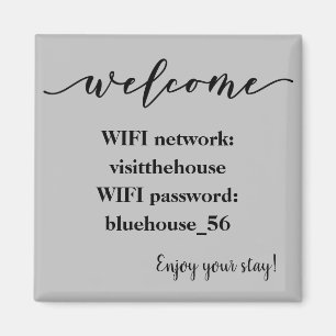 Welkom Magnet Vacation Rental Wifi Wachtwoord