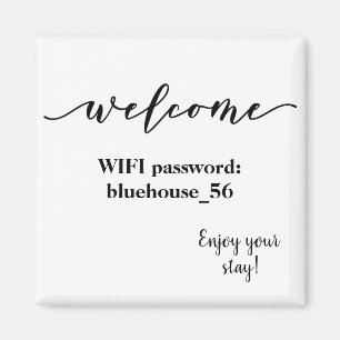 Welkom Magnet Vacation Rental Wifi Wachtwoord