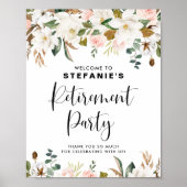 Welkom Magnolias Cotton Garland Retirement Party Poster (Voorkant)