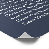 Welkom marinetafel poster (Hoek)