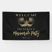 Welkom Masquerade Verjaardagsfeest Schuimplaten Spandoek (Horizontaal)