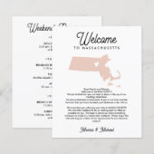 Welkom MASSACHUSETTS Letter & Itinerary ENIGE KLEU (Voorkant / Achterkant)