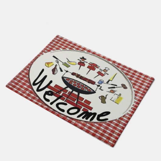 Welkom Mat, BBQ Deurmat (Schuin)