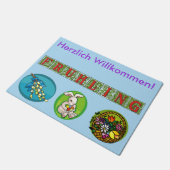 Welkom mat Duitse lente (Schuin)