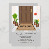 Welkom Mat Housewarming Party Kaart (Voorkant / Achterkant)
