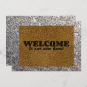 Welkom Mat Kaart (Voorkant / Achterkant)