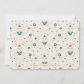 Welkom Mat Moving Announge - Blauwgroen Aankondiging (Achterkant)