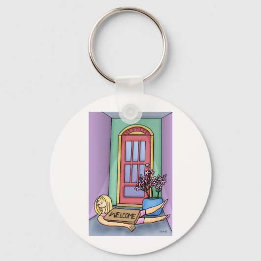 Welkom Mat Sleutelhanger (Voorkant)