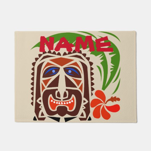 Welkom Mat, Tiki Bar.tekst bewerken Deurmat (Voorkant)
