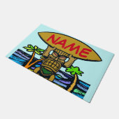 Welkom Mat, Tiki & Surf Board Doormat Deurmat (Schuin)