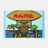 Welkom Mat, Tiki & Surf Board Doormat Deurmat (Voorkant)