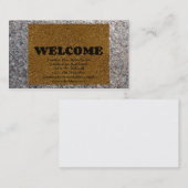 Welkom Mat Visitekaartje (Voorkant / Achterkant)