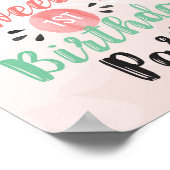 Welkom Melon Sweet Poster Watermelon Birthday (Hoek)