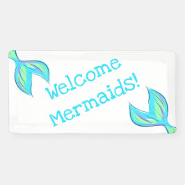 Welkom Mermaids! Banner Mermaid Party