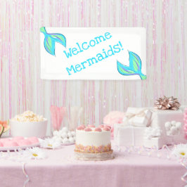 Welkom Mermaids! Banner Mermaid Party