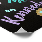 Welkom Mermaids, Mermaid Birthday Sign, Chalk Poster (Hoek)