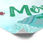 Welkom Mermaids, Mermaid Birthday Sign, Kerstmis Poster (Hoek)
