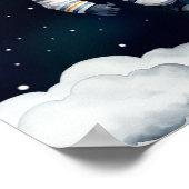 Welkom met de Ruimteraket Astronaut voor de 1e Ver Poster (Hoek)