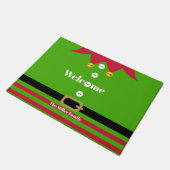 Welkom met Kerstmis Deurmat (Schuin)