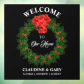 Welkom met Kerstmis op ons thuisvenster Raamsticker (Vel 3)