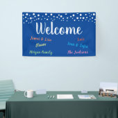 Welkom met lijst namen banner (Beurs)