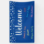 Welkom met lijst namen banner (Verticaal)