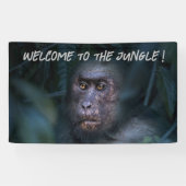 Welkom met Monkey in the Jungle Pickleball Paddle  Spandoek (Horizontaal)