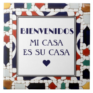 Welkom Mi Casa Es Su Casa Nepmozaïek Welkom Tegeltje