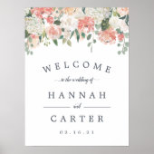 Welkom Midzomer Floral Weddenschap Poster (Voorkant)