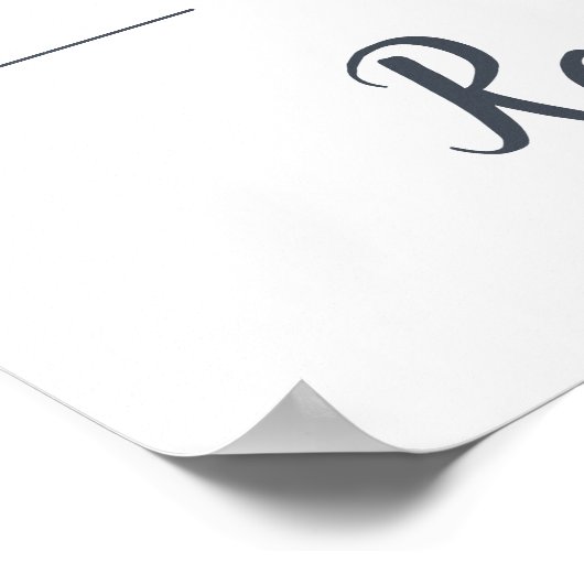 Welkom Midzomer Floral Weddenschap Poster (Hoek)