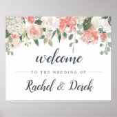Welkom Midzomer Floral Weddenschap Poster (Voorkant)