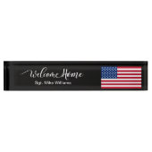 Welkom militair soldaat Thuisklasje Amerikaans Naambordje (Voorkant)