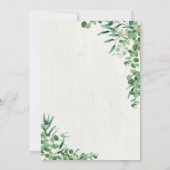 Welkom militaire echtgenoot Digitaal Groen Uitnodi Kaart (Achterkant)