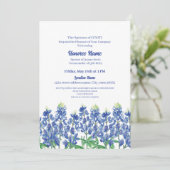 Welkom militaire echtgenoot Texas Bluebonnet Digit Kaart (Staand voorkant)