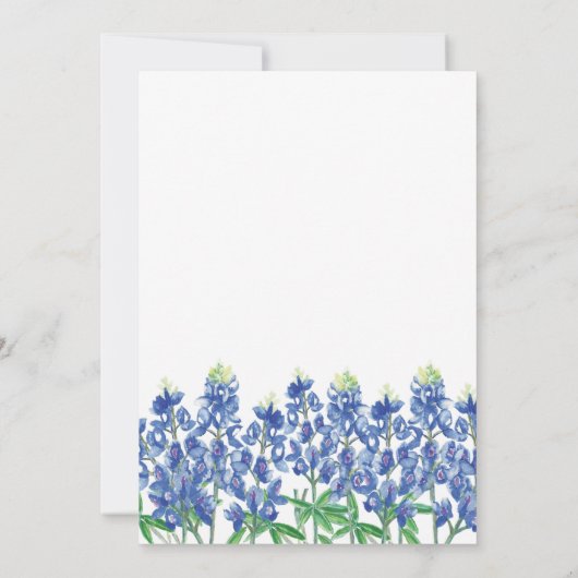 Welkom militaire echtgenoot Texas Bluebonnet Digit Kaart (Achterkant)