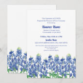 Welkom militaire echtgenoot Texas Bluebonnet Digit Kaart (Voorkant / Achterkant)