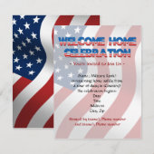 Welkom militaire uitnodigingen thuis (Voorkant / Achterkant)