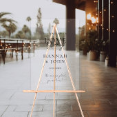 Welkom! Modern, kalligrafie, bruiloft Acryl Bord