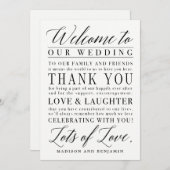 Welkom modern script, EDITABLE COLOR Bedankkaart (Voorkant / Achterkant)