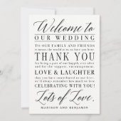 Welkom modern script, EDITABLE COLOR Bedankkaart (Voorkant)