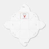 Welkom Modern zeebanket Kreeft limoen logo naam Bedankdoosjes (Uitgevouwen)