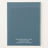 Welkom moderne cabinevacation Rental Guest Planner (Achterkant)