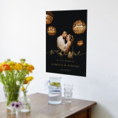 Welkom moderne, minimalistische bruiloft foto folie afdrukken (Laag (Keuken))