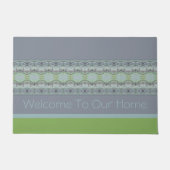Welkom moderne stijl deurmat (Voorkant)