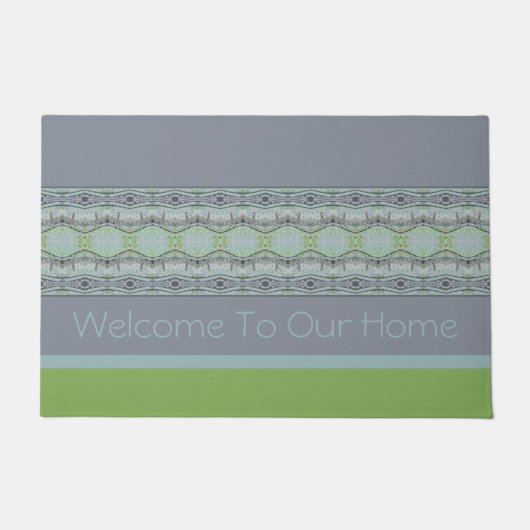 Welkom moderne stijl deurmat (Voorkant)