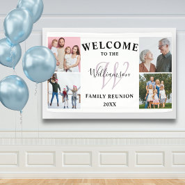 Welkom Monogram & Foto Familie Reünie Spandoek