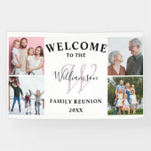 Welkom Monogram & Fotofamilie Reünie Spandoek (Horizontaal)