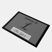 Welkom Monogrammed Deurmat (Schuin)