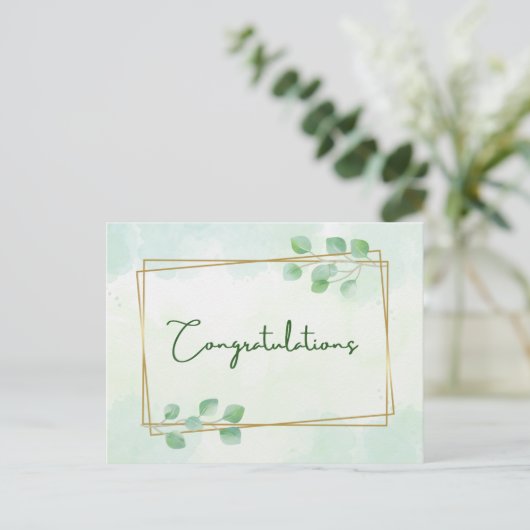 Welkom mooi briefkaart (Staand voorkant)